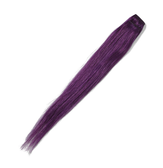 Farebná pukačka s pravými vlasmi fialová